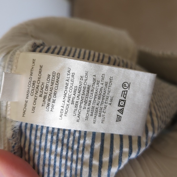 Free People Make A Stand Trouser in Blue & White Combo - Size XS - Picture 13 of 15